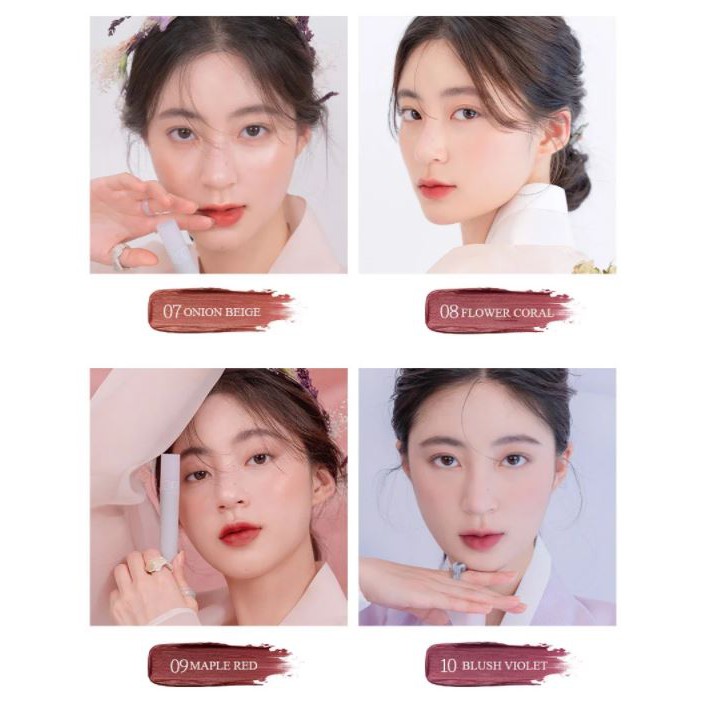[New][Phiên bản Hanbok] Son kem lì, siêu mịn môi Hàn Quốc Romand See Through Matte Tint | Thế Giới Skin Care