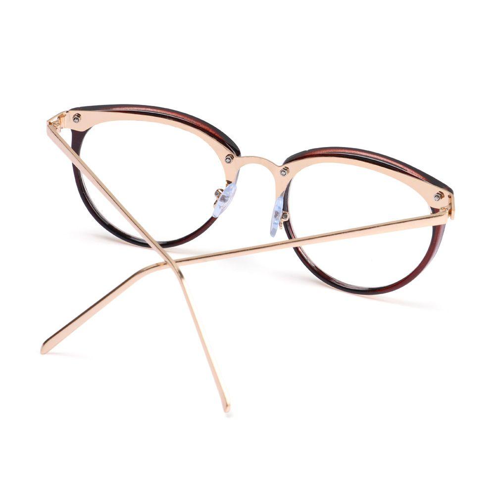 Kính Mát Gọng Kim Loại Họa Tiết Da Báo Phong Cách Retro