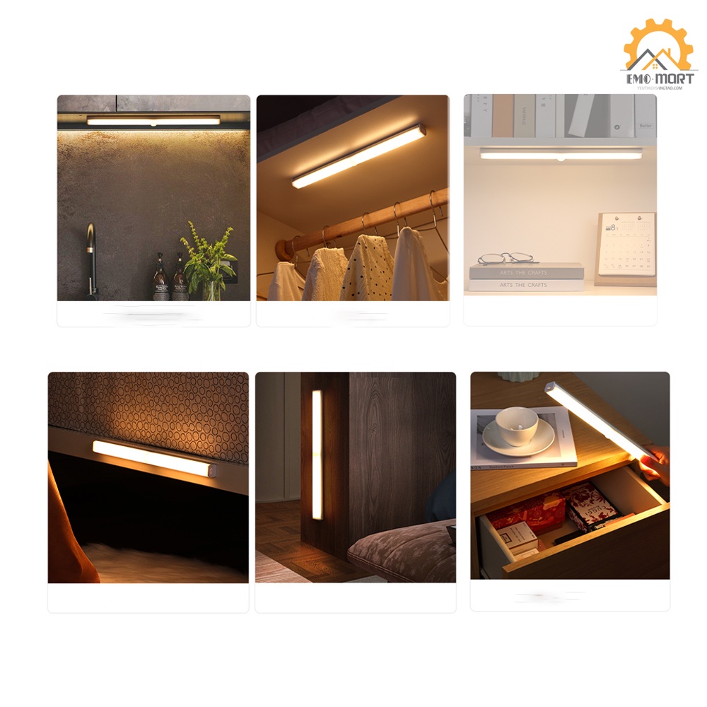 ⚡FREE SHIP⚡ĐÈN LED THÔNG MINH CẢM ỨNG CƠ THỂ NGƯỜI⚡ Gắn tường-bàn học, Đèn tủ quần áo, nhà bếp, cầu thang thông minh