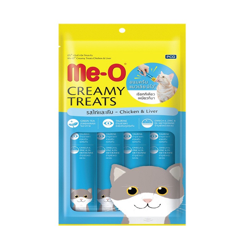 Súp Thưởng Me-O Creamy Treats Cho Mèo ( gói 4 Thanh X 15g)