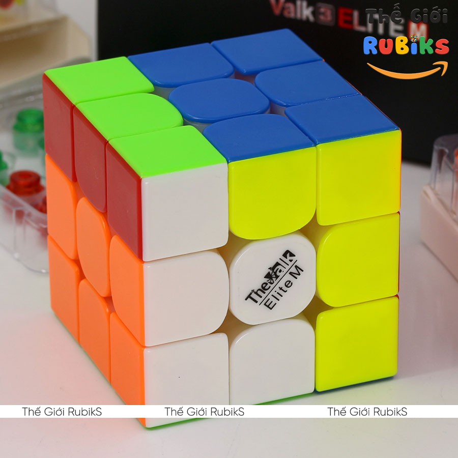 Rubik Valk 3 ELITE M / Power M 3x3 Có Sẵn Nam Châm Stikerless / Black