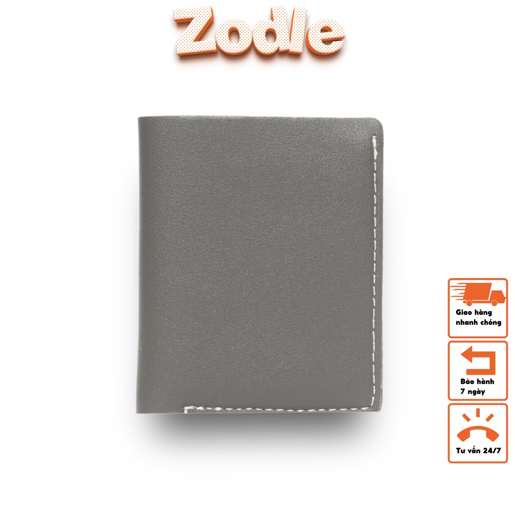Bóp Ví Nam Mini Ví Da Nam nhỏ gọn cầm tay đựng tiền thẻ nhiều ngăn thời trang Zodle MN02