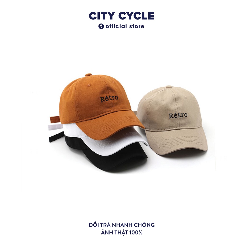 Mũ lưỡi trai nam nữ Retro City Cycle - Nón kết nam Unisex nhiều màu hàng cao cấp