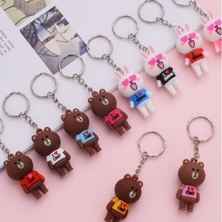 Móc khóa Thỏ Cony-Gấu Brown (chọn Thỏ/Gấu không chọn màu)