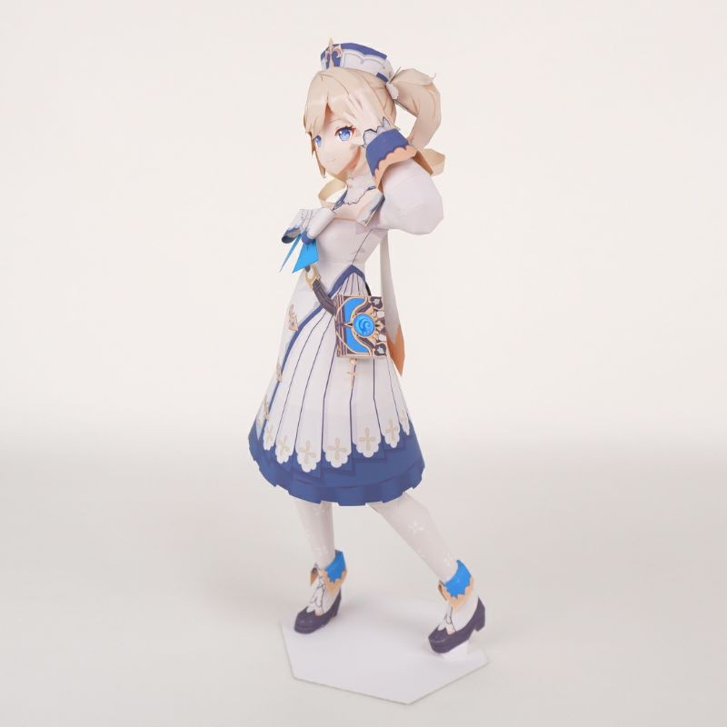 Mô hình giấy anime girl Anime Game  Barbara