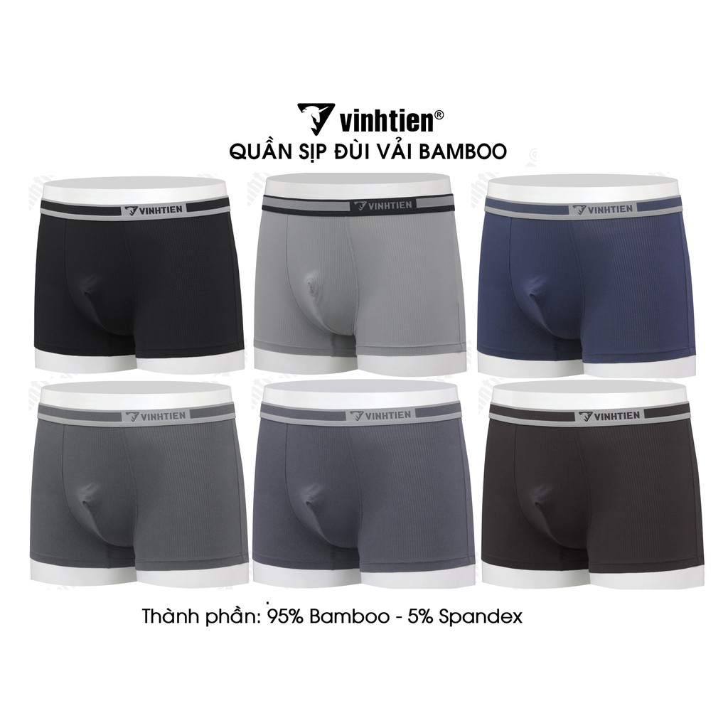 Combo 2 quần lót Boxer Bamboo Dệt May Vĩnh Tiến