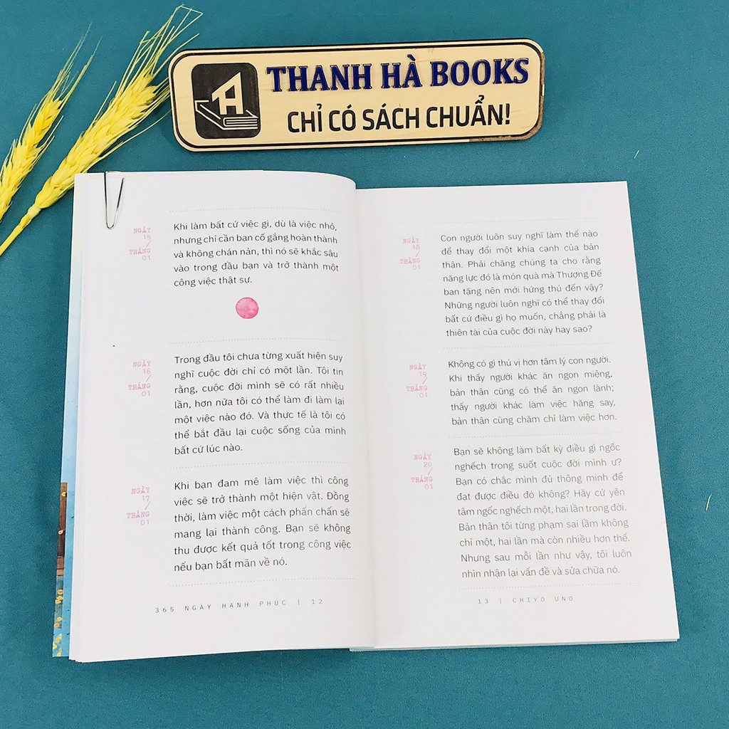 Sách - 365 Ngày Hạnh Phúc - Mỗi Ngày Một Câu Nói Truyền Cảm Hứng | BigBuy360 - bigbuy360.vn