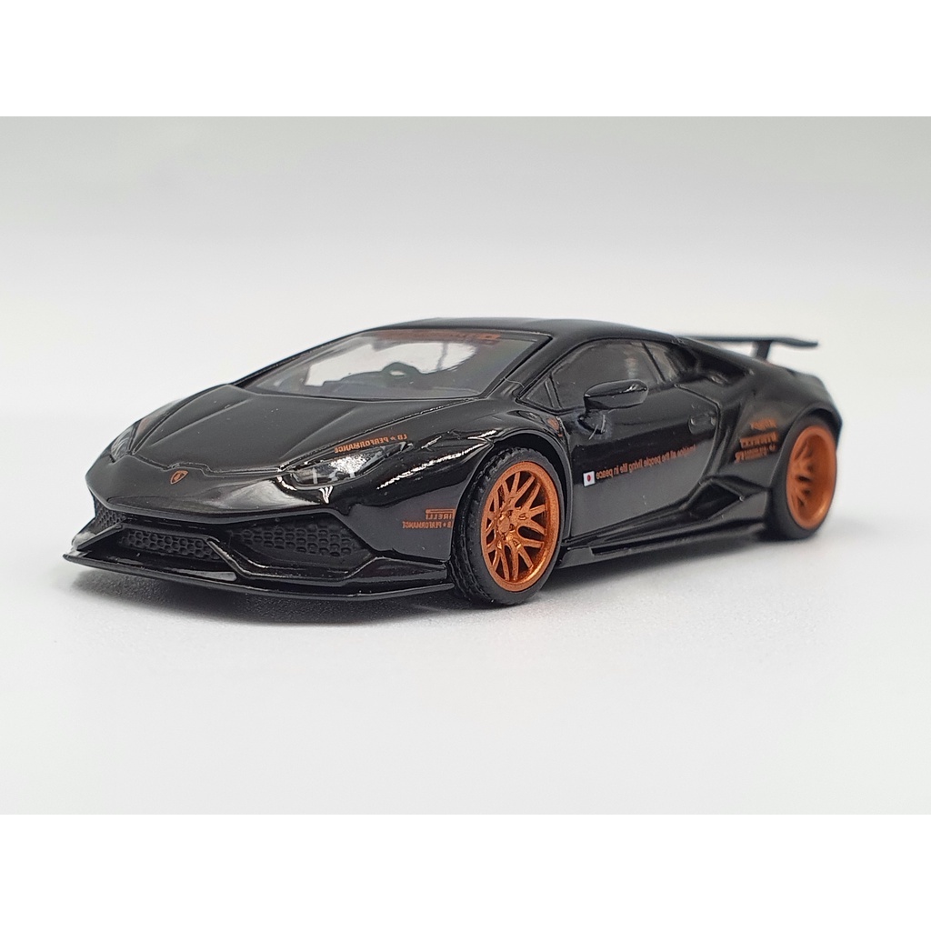 Xe Mô Hình LB*WORKS Lamborghini Huracan ver.1 - Black LHD 1:64 MiniGT (Đen)