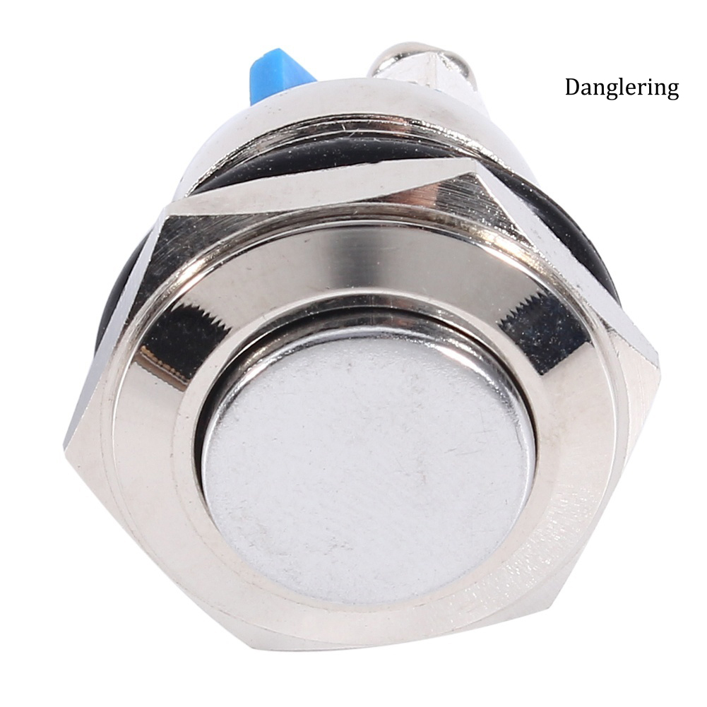 Công tắc nút nhấn bật/ tắt bằng kim loại chống thấm nước 12V 16mm dành cho xe hơi