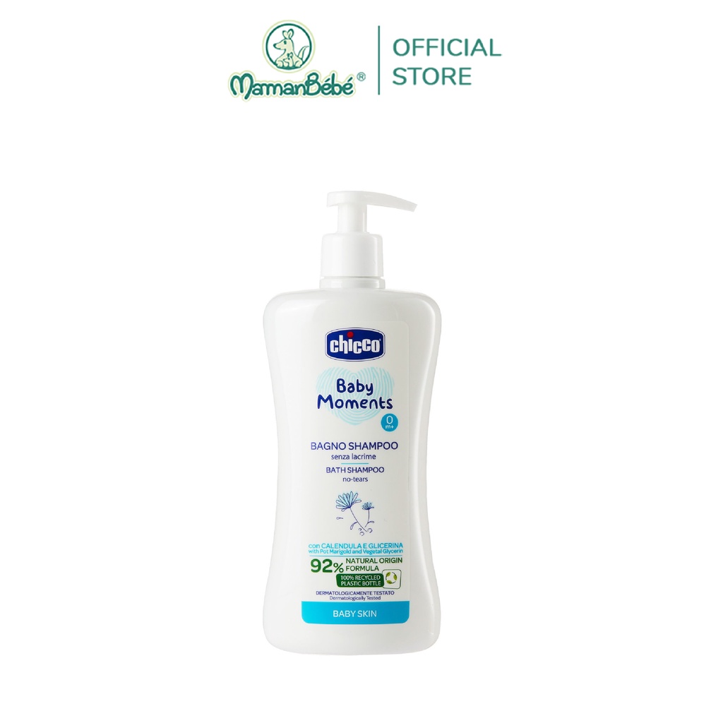 Sữa tắm gội chiết xuất Hoa cúc 0M+ Chicco 200ml/500ml