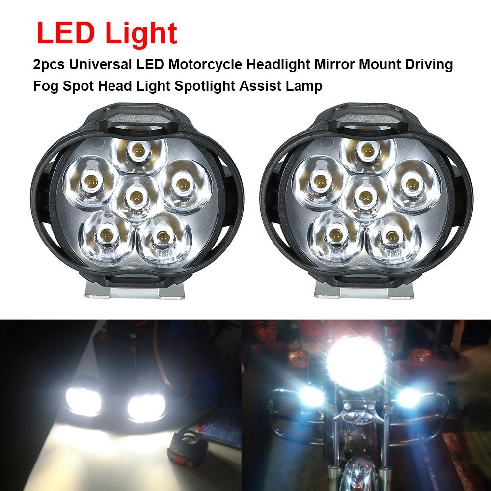 Set 2 Đèn Pha Led Chuyên Dụng Cho Xe Mô Tô