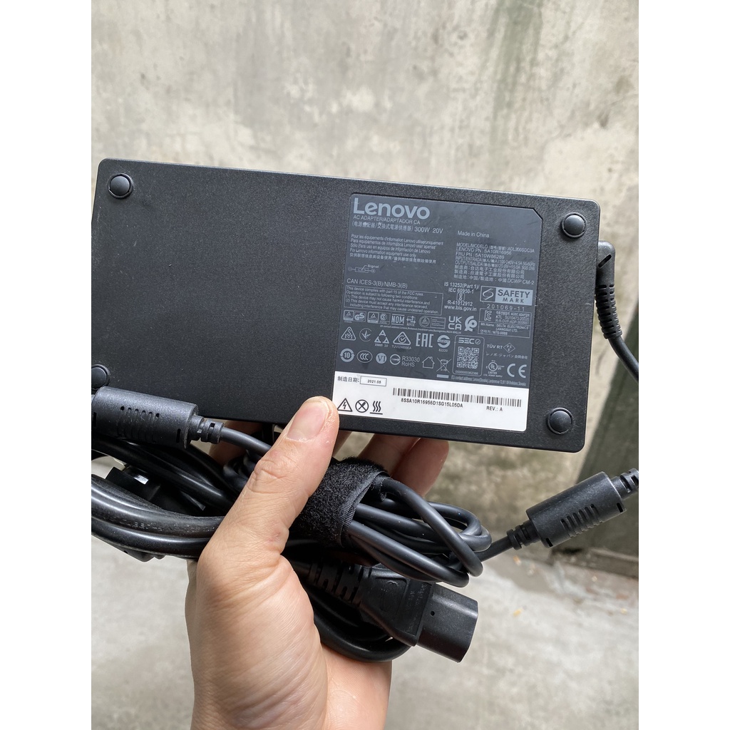 Dây sạc laptop lenovo 20V-15.0A 300W zin bóc máy Lenovo
