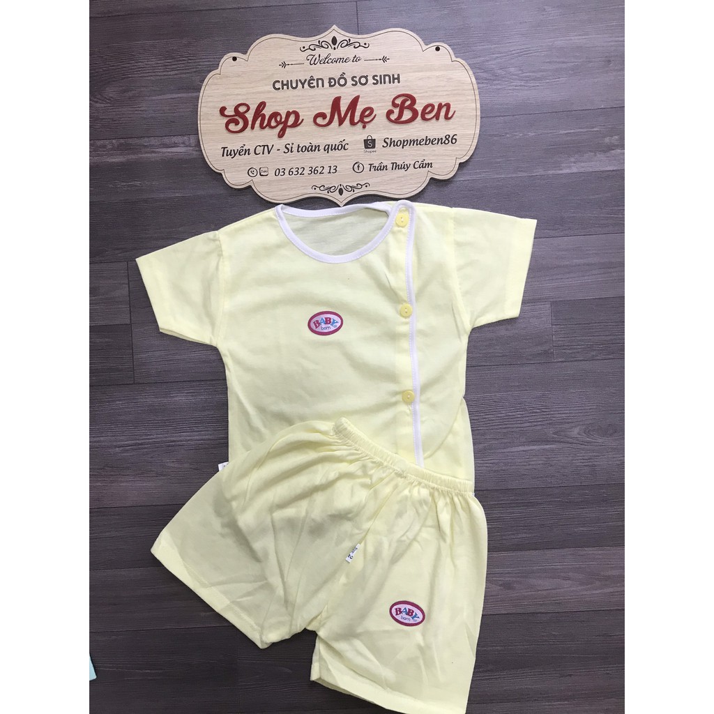 Bộ cộc tay cho bé sơ sinh chất cotton