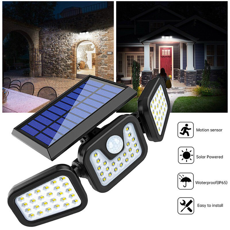 Đèn Năng Lượng Mặt Trời 80w Solar Light Thế Hệ Mới, Đèn Năng Lượng Chống Nước Bảo Hành 1 Năm