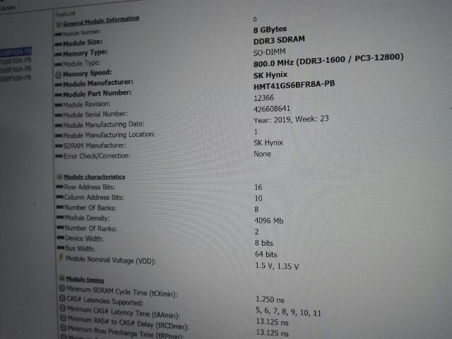 Ram Laptop ddr3l 8Gb PC3L bus 1600 tháo máy đẹp như mới | BigBuy360 - bigbuy360.vn