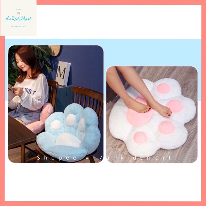 Nệm lười biếng, nệm hình bàn chân mèo xinh xắn