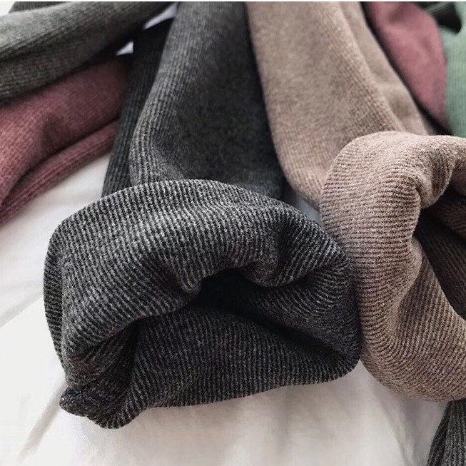 Xả hàng - Áo giữ nhiệt nữ motie trơn cổ 3 cm loại 1 Túi Zip vàng 1Z09