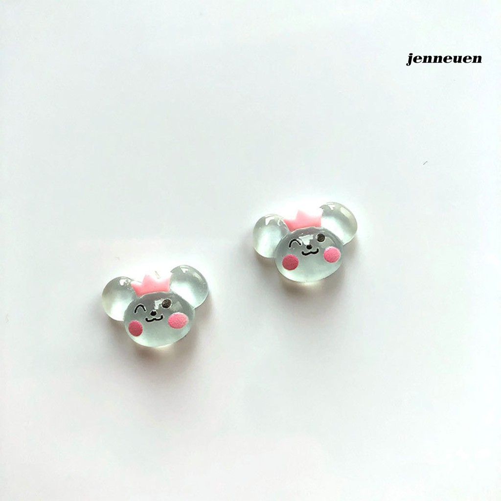 [Hàng mới về] Phụ Kiện Dán Trang Trí Móng Tay Hình Gấu Hoạt Hình 3D