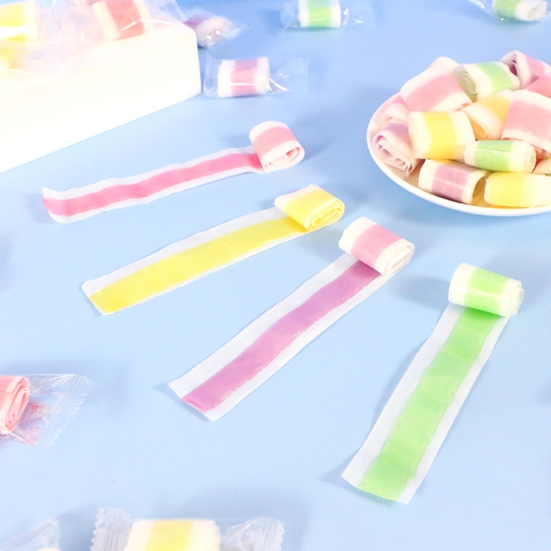 [ Siêu hót ] Combo 1000g Kẹo cuộn trái cây siêu dài mềm hương vị tuổi thơ