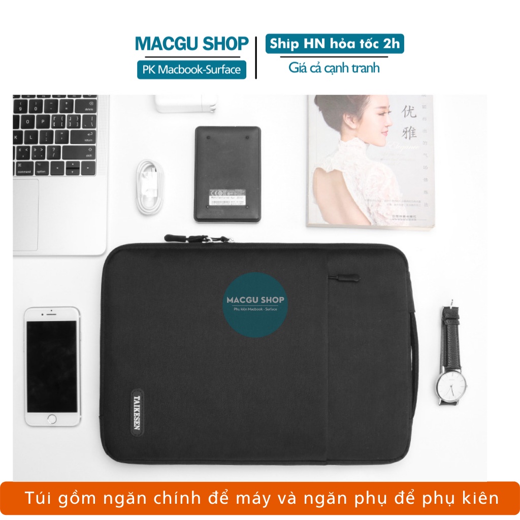 Túi xách chống sốc  cho macbook, laptop, surface  TAIKESEN, chống nước, thời trang