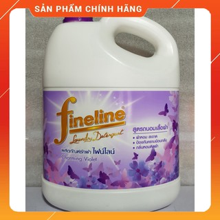[ Hàng chuẩn] Nước giặt xả 2 trong 1 Fineline 3000ml Thái Lan- Hương hoa violet