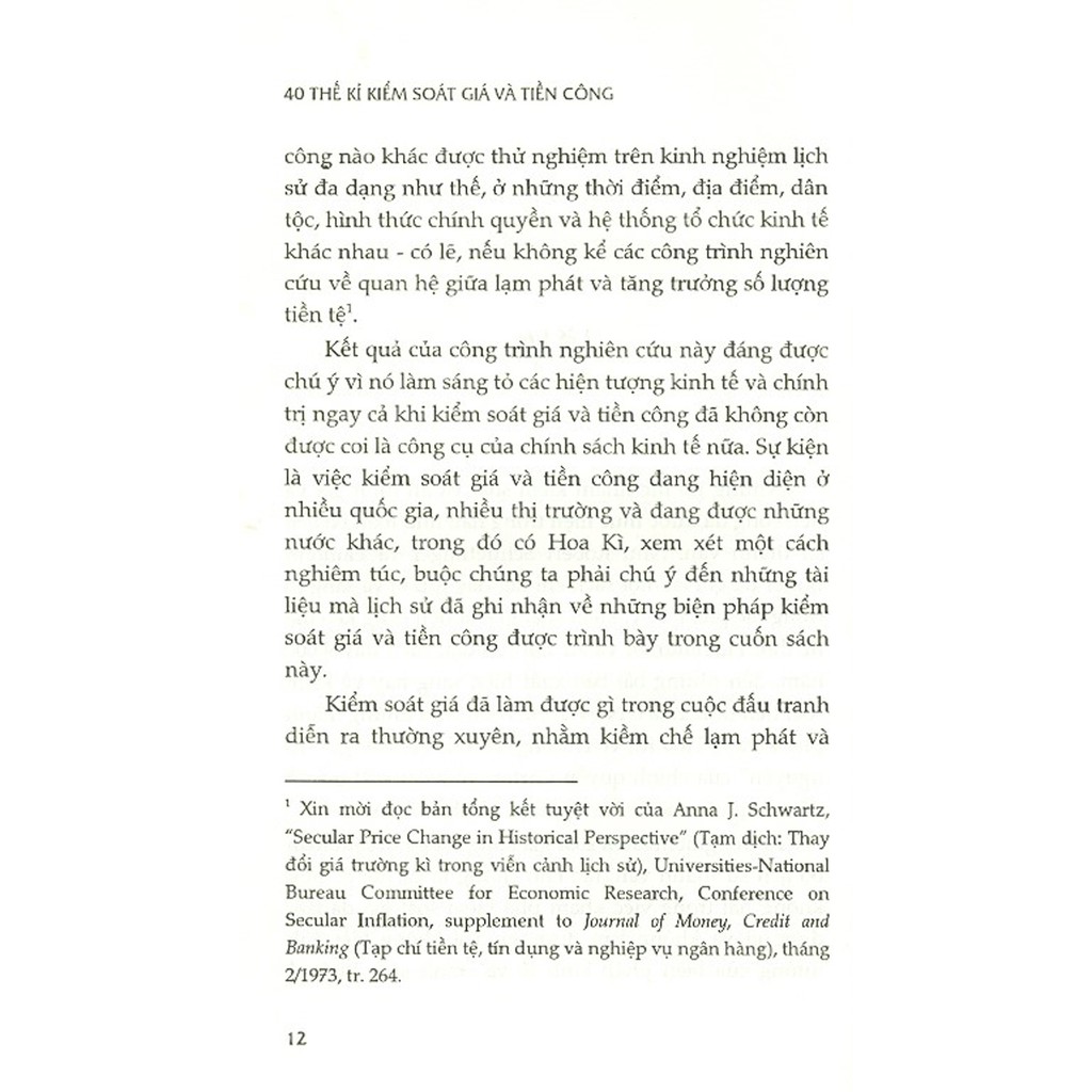 Sách - 40 Thế Kỉ Kiểm Soát Giá Và Tiền Công