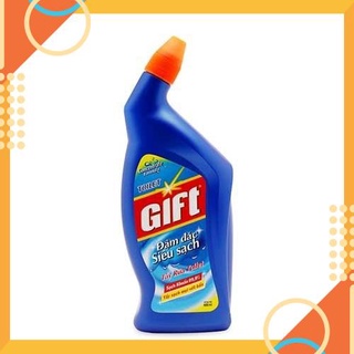 2 chai Nước tẩy rửa Toilet Gift đậm đặc siêu sạch 600ml date mới
