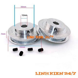 Puly Bánh Răng Nhôm  80 Răng-2GT-12mm