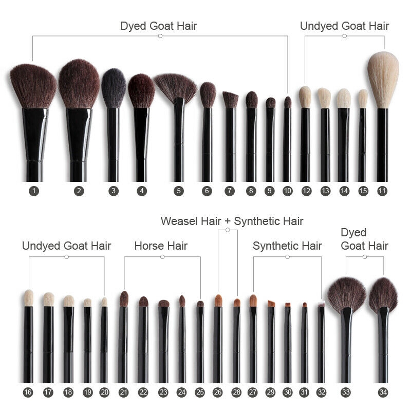 Bộ 4 cây cọ trang điểm OVW DLH10152022 chuyên dụng