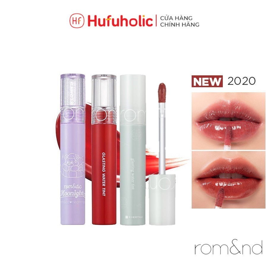 ROMAND - Son Tint nước mềm môi lâu trôi siêu lì Glasting Water Tint Rom&nd ROMA02