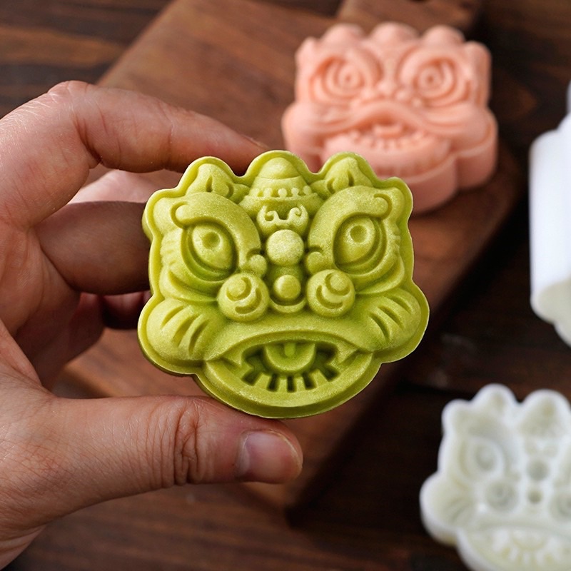 bộ khuôn trung thu Lân 2 mặt 75gam làm bánh trung thu