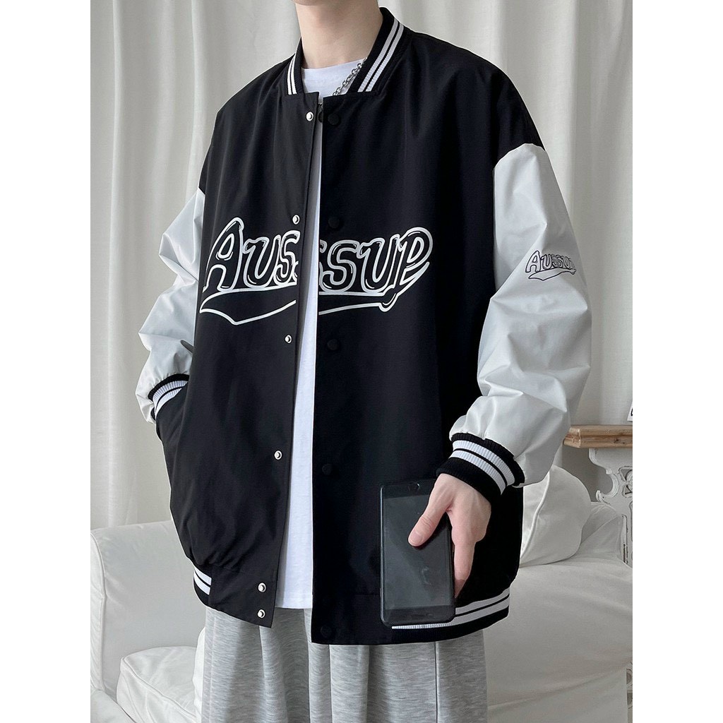 Áo Flannel Caro Nam Nữ áo dù bomber bóng chày AUSUP cao cấp đẹp 2 lớp AQ