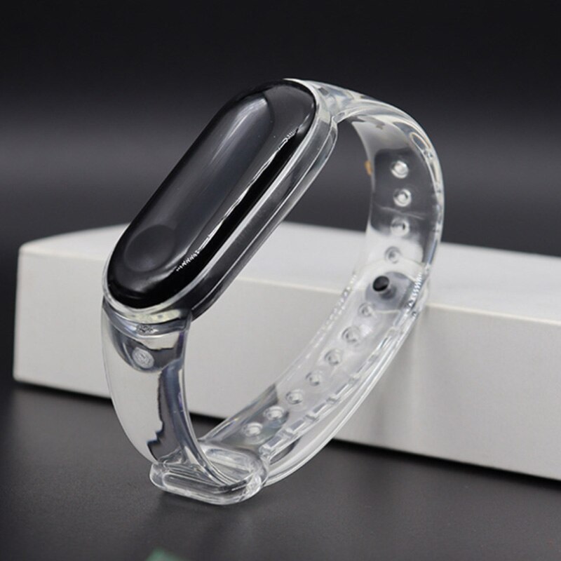 Dây Đeo Trong Suốt Cho Đồng Hồ Thông Minh for Xiaomi Mi Band 5 Miband 5 Nfc