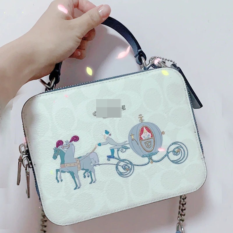 Túi đeo chéo C.O.A.C.H chữ nhật 2 ngăn style Vintage S084