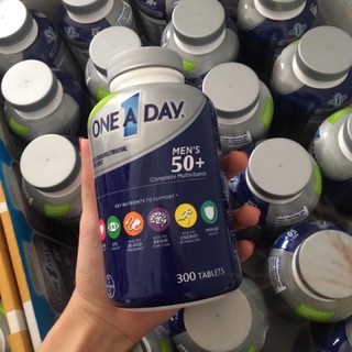 Viên Uống One A Day Men 50+ bổ sung Multivitamin và khoáng chất cho nam giới trên 50, Chai 300 viên