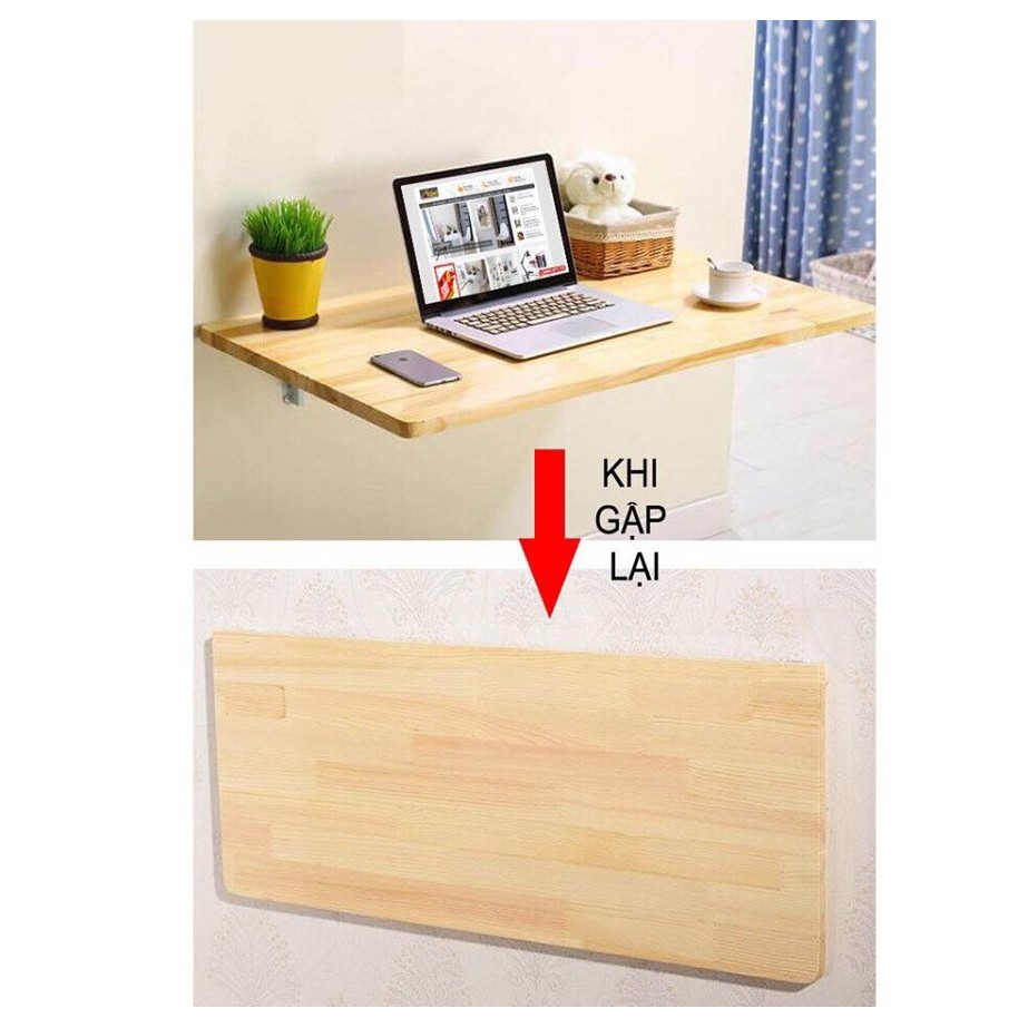 Bàn gấp treo tường đa năng, gọn nhẹ,  giá rẻ tại xưởng kt 40 x 60cm | BigBuy360 - bigbuy360.vn