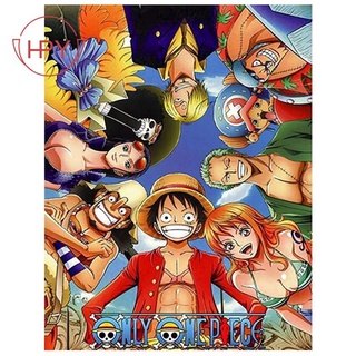 Bộ tranh đính đá 5d tự làm hình nhân vật one piece độc đáo