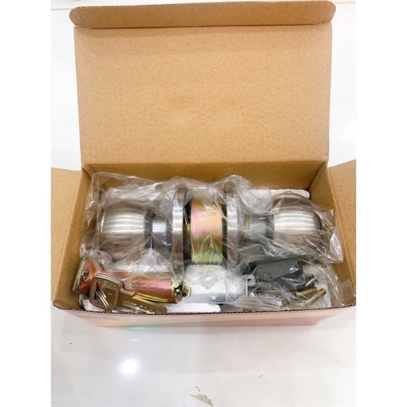 Ổ KHOÁ TAY NẮM TRÒN ZANI INOX ( Khóa cửa phòng , khóa nhà vệ sinh )