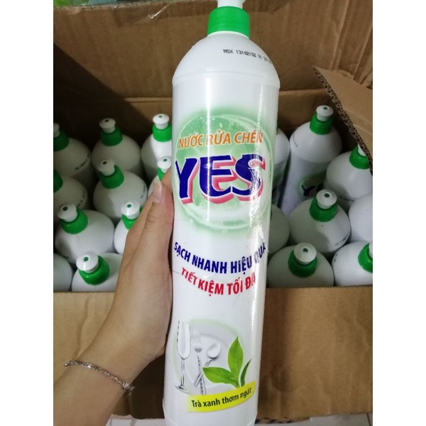 750g - Nước rửa chén Yes hương trà xanh