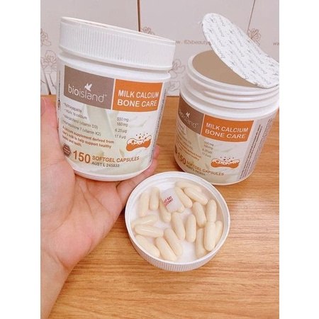 Viên Sữa Milk Calcium Bone Care Bio Island Bổ Sung Canxi Hỗ Trợ Xương Khớp 150 Viên Mẹ Rofi
