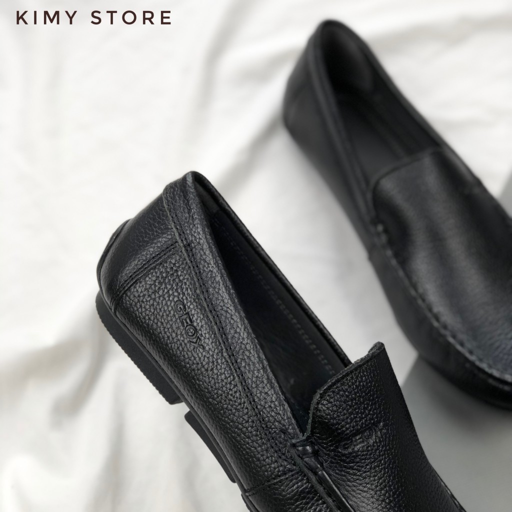 Giày lười nam da bò xuất khẩu, giày mọi nam da thật - Kimy Store