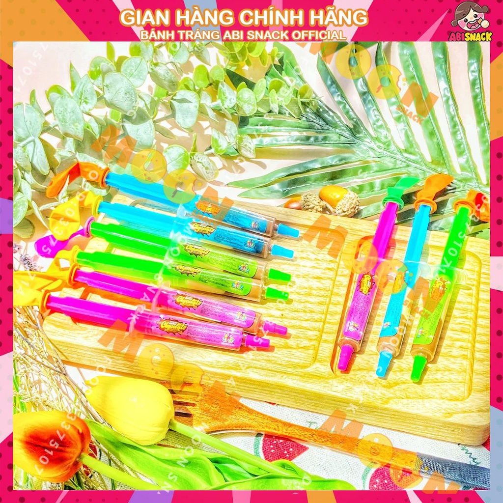 Kẹo Siro Chocolate hình Ống Tiêm hãng Funny Castle dành cho trẻ em ăn vặt Moon Snack Food