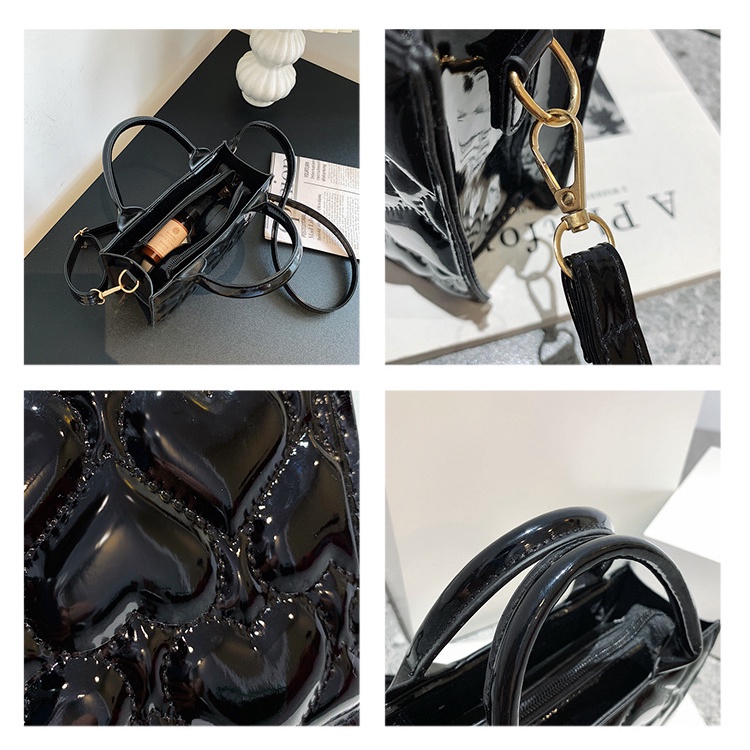Túi Xách JASMIN NOIR Hộp Thời Trang In Hình Trái Tim Đơn Giản Dành Cho Nữ