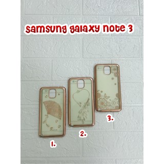 Ốp lưng dẻo viền đá cho Samsung Note 3