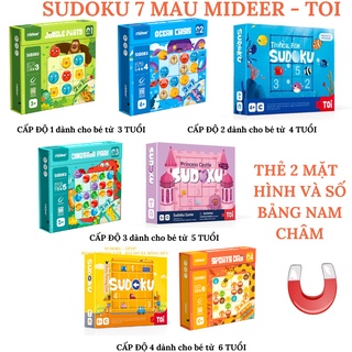 Trò Chơi Ô Chữ Trí Tuệ Sudoku MIDEER - TOI Cho Bé từ 3 đến 5 Tuổi