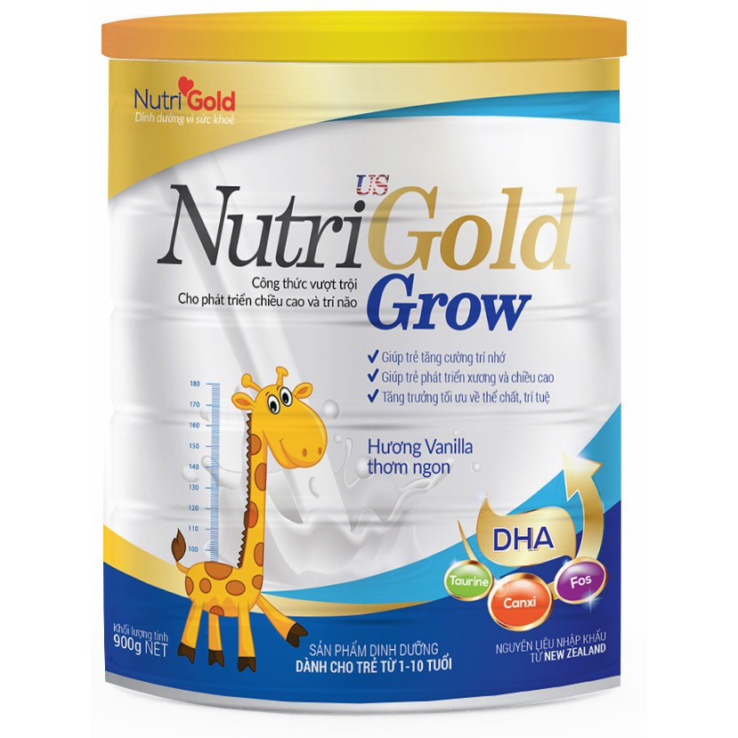 SỮA NUTRIGOLD GROW 900g phát triển chiều cao cho bé