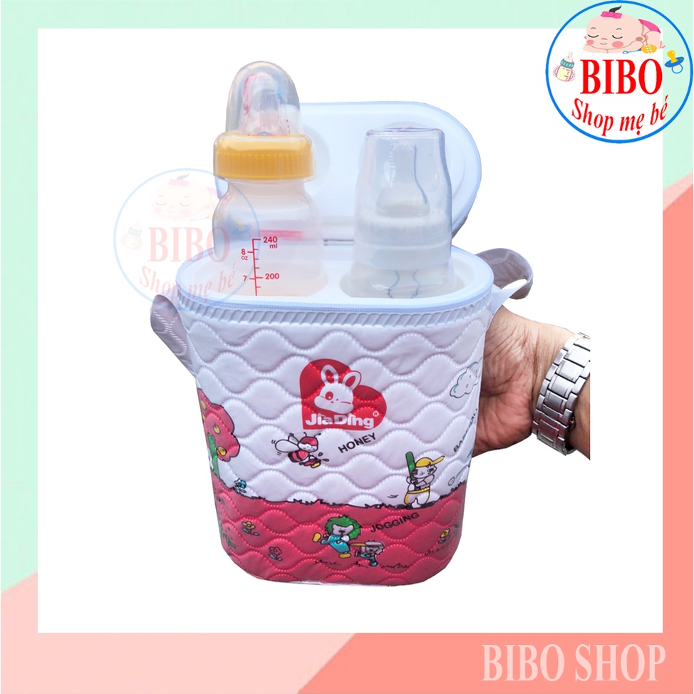 Bình Ủ Sữa Cho Bé, Bình Ủ Sữa Đôi, Bình Ủ Đôi Jiading ( đựng được 2 bình sữa cổ nhỏ )