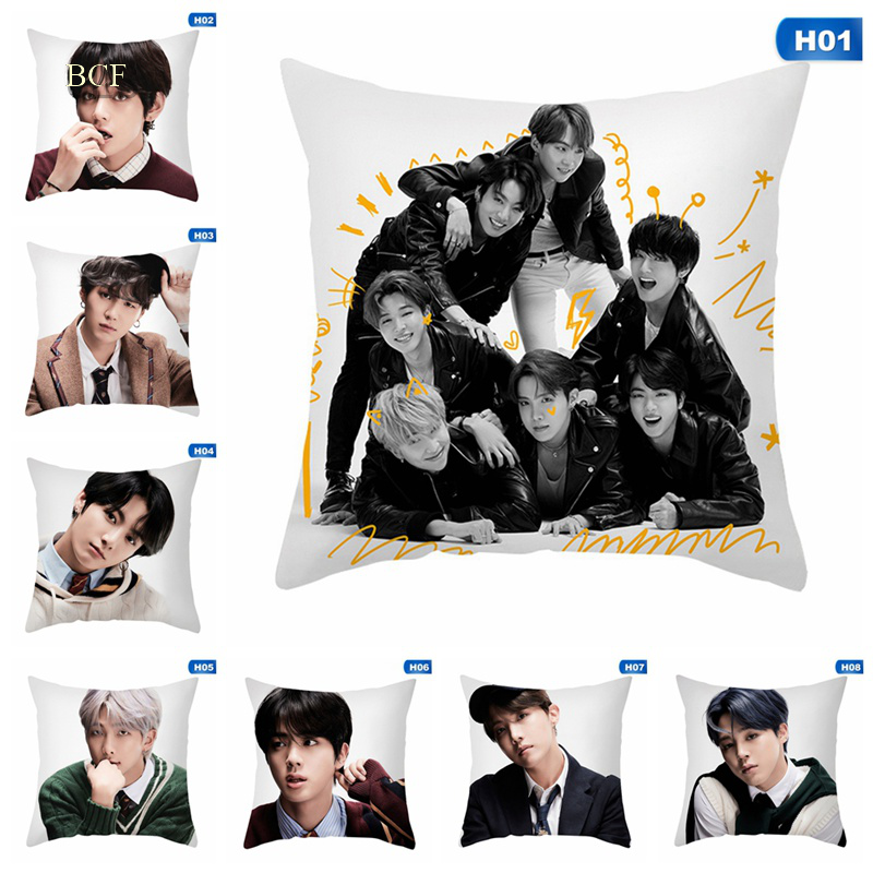 Vỏ Gối In Hình Bts 7 Concept Phiên Bản Mới 18x18 Inch