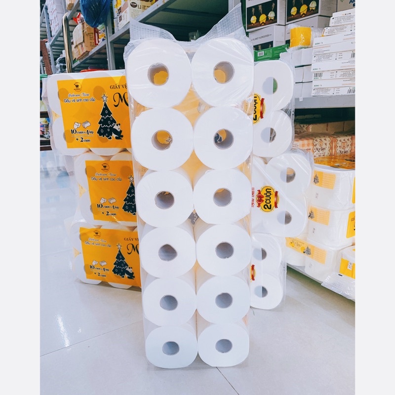 Giấy Vệ Sinh Cao Cấp Mylan Gấu Trúc  Có Lõi Từ Bột Thông