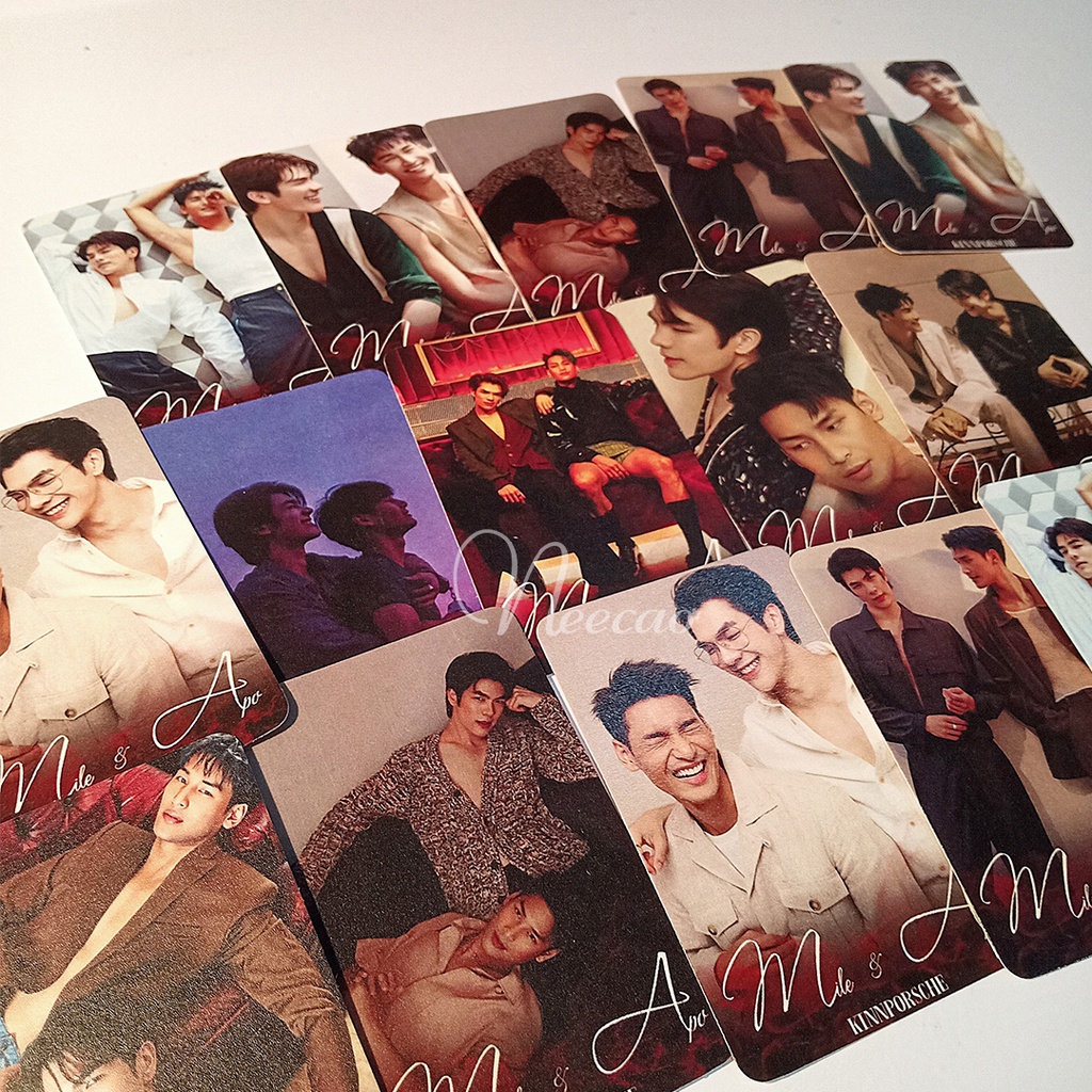 1 Card Bo Góc MILEAPO KINNPORSCHE MILE PHAKPHUM Romsaithong APO NATTAWIN Wattanagitiphat Thẻ Ảnh Designed Unoff Neecao
